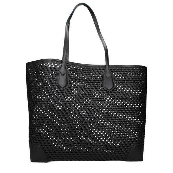 Michael Kors Black Leather Shoulder Bags