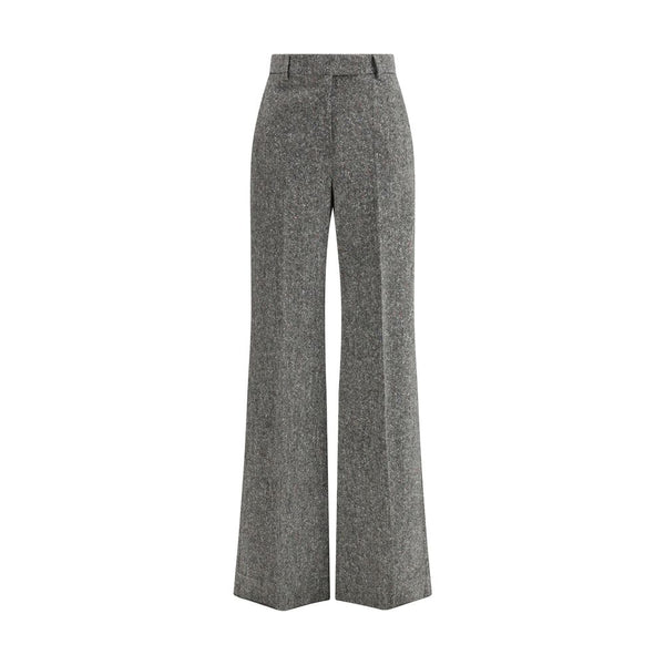 Valentino Bottonato Natté Wool Trousers