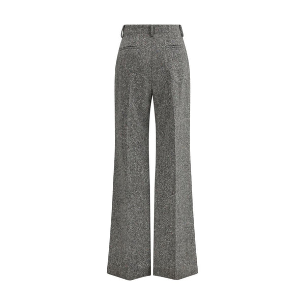 Valentino Bottonato Natté Wool Trousers