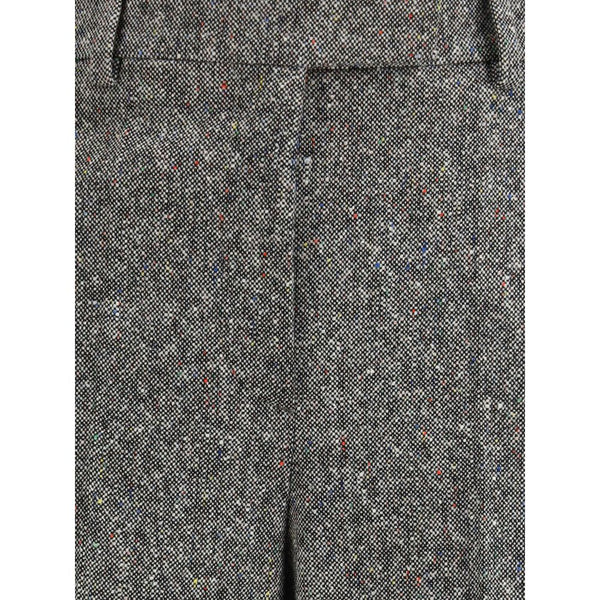 Valentino Bottonato Natté Wool Trousers