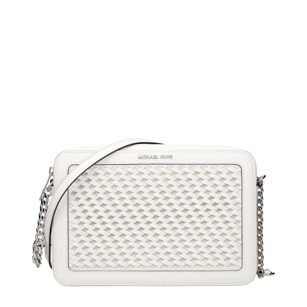 Michael Kors White Leather Crossbody Bags