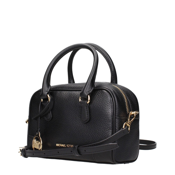 Michael Kors Black Leather Handbags