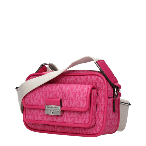 Michael Kors Pink Fabric Crossbody Bags
