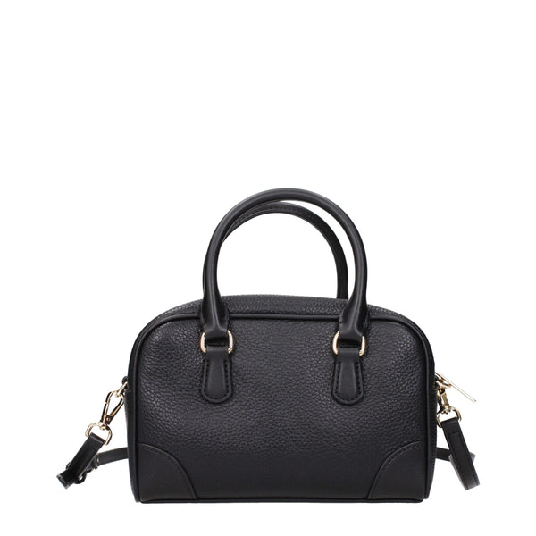 Michael Kors Black Leather Handbags
