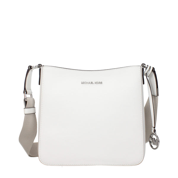 Michael Kors White Leather Shoulder Bags