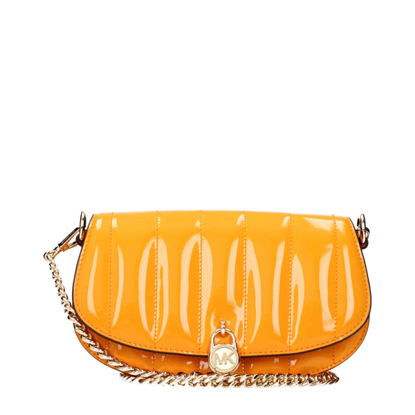 Michael Kors Orange Leather Crossbody Bags