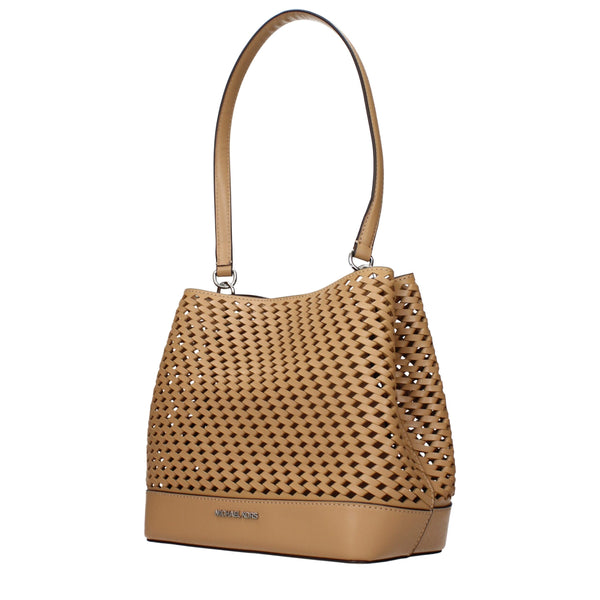 Michael Kors Brown Leather Shoulder Bags