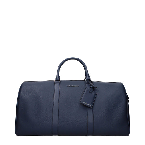 Michael Kors Blue Leather Luggage And Travel