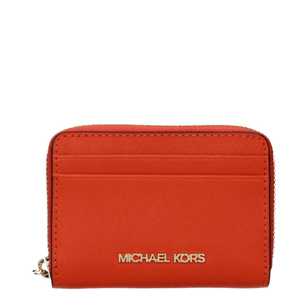 Michael Kors Orange Leather Cardholders