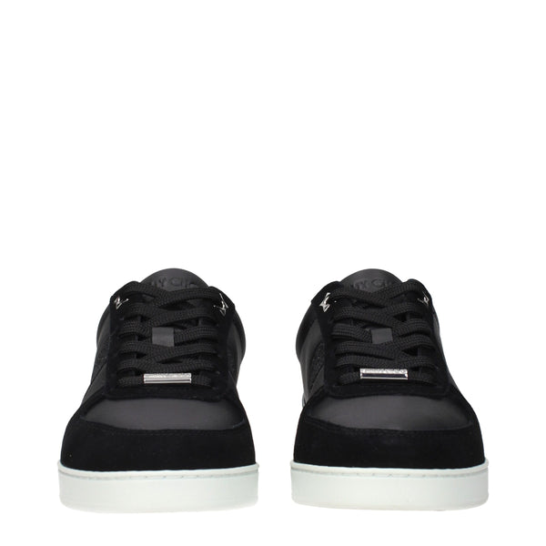 Jimmy Choo Black Leather Low Tops