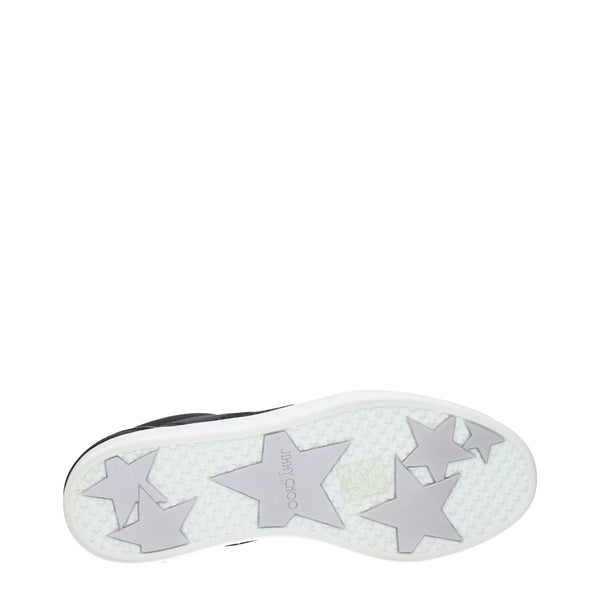 Jimmy Choo Black Leather Low Tops