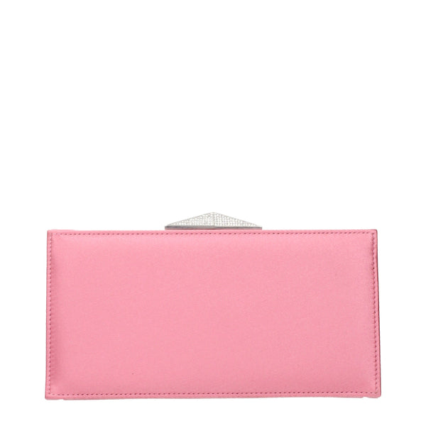 Jimmy Choo Pink Satin Clutch Bags