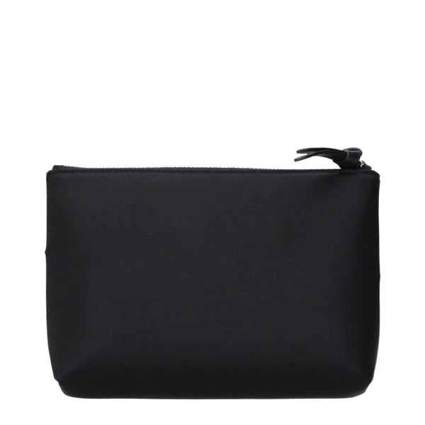 Jimmy Choo Black Satin Clutch Bags