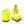 Christian Louboutin Fluro Yellow Flat Point Toe Shoe