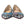 Christian Louboutin monivärinen hopeinen litteäkärkinen kenkä