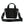 Jimmy Choo Black Leather and Canvas Small Tote Bag