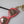 Dolce & Gabbana Red Leather Crystal Sunglasses Gold Metal Keyring Keychain