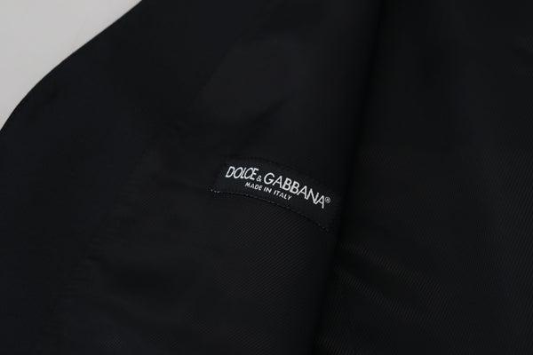 Dolce &amp; Gabbana musta villainen joustava liivi muodollinen liivi