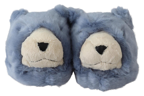 Dolce &amp; Gabbana Blue Teddy Bear Tossut Sandaalit Kengät