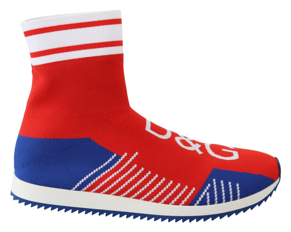Dolce &amp; Gabbana Sininen Punainen Sorrento Logo Sneakers Sukat Kengät