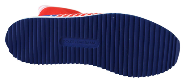 Dolce &amp; Gabbana Sininen Punainen Sorrento Logo Sneakers Sukat Kengät