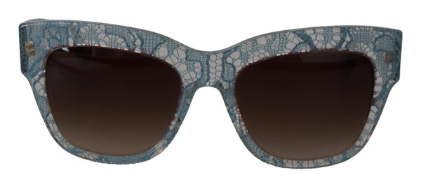 Dolce &amp; Gabbana Blue Lace Acetate Crystal Butterfly DG4231 aurinkolasit