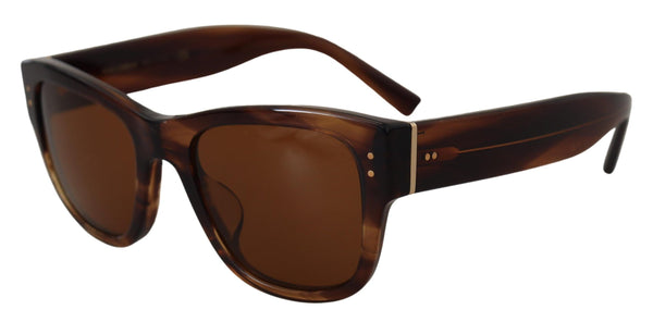 Dolce &amp; Gabbana Brown Square Acetate Frame UV DG4338F aurinkolasit