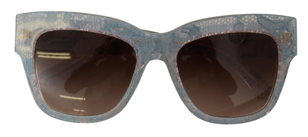 Dolce &amp; Gabbana siniset pitsi-asetaattisuorakulmiovarjostimet DG4231 aurinkolasit