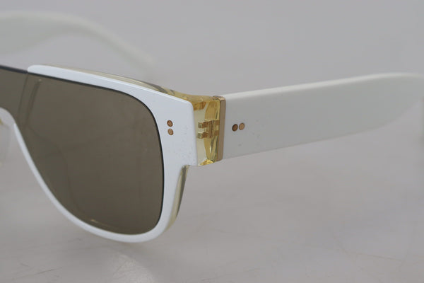 Dolce &amp; Gabbana White Acetate täysreunaiset kehykset DG4356F aurinkolasit