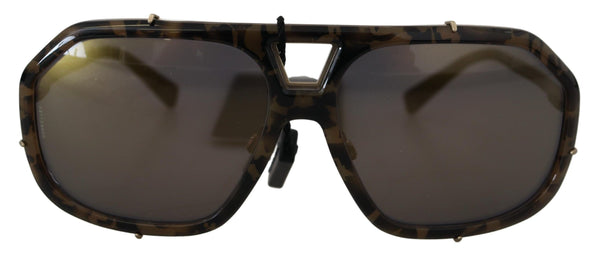 Dolce &amp; Gabbana Brown Camo Metal Matte Mirror Lens DG2167 aurinkolasit