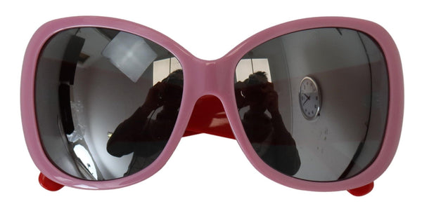 Dolce &amp; Gabbana vaaleanpunainen, punainen muovikehys, ylisuuret DG4033 aurinkolasit