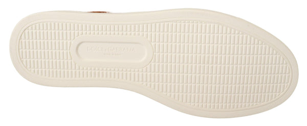 Dolce &amp; Gabbana vaaleanruskeat mokkanahkaiset lenkkarit