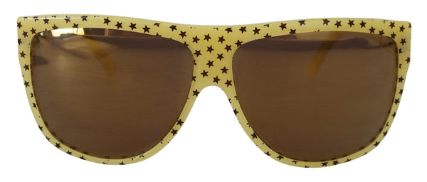 Dolce &amp; Gabbana Yellow Stars Acetate Square Shades DG4125 aurinkolasit