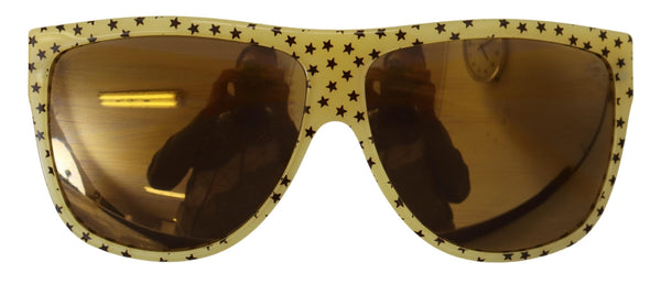 Dolce &amp; Gabbana Yellow Stars Acetate Square Shades DG4125 aurinkolasit