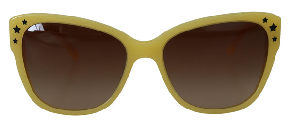 Dolce &amp; Gabbana Yellow Acetate Frame Stars Ebellishment DG4124 aurinkolasit