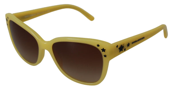 Dolce &amp; Gabbana Yellow Acetate Frame Stars Ebellishment DG4124 aurinkolasit