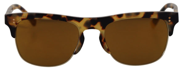 Dolce &amp; Gabbana Brown Gold Acetate Havana DG430A aurinkolasit