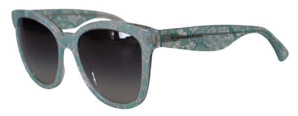 Dolce &amp; Gabbana Blue Lace Crystal Acetate Butterfly DG4190 aurinkolasit