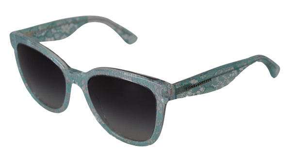 Dolce &amp; Gabbana Blue Lace Crystal Acetate Butterfly DG4190 aurinkolasit