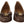 Salvatore Ferragamo Brown Naplak Calf Leather Pumps -kengät