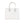 Michael Kors Mercer Large Light Cream Leather PVC Satchel Bag Crossbody Bag