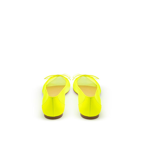 Christian Louboutin Sunshine Yellow Mesh Flat Elegance