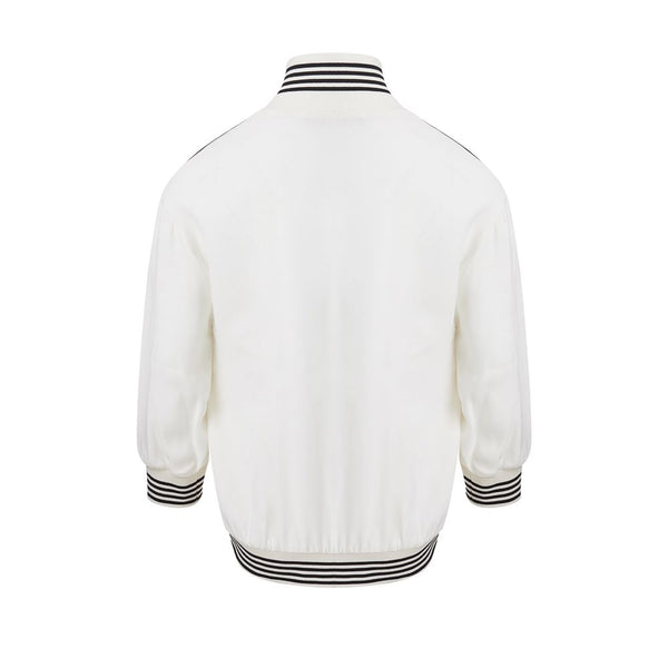 Dolce & Gabbana Elegant Cotton Knit White Sweater