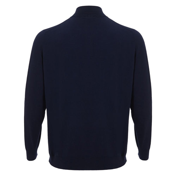 Colombo Sophisticated Azure Cashmere Sweater