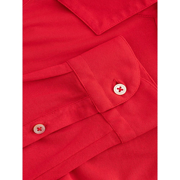 Gran Sasso Fuchsia Italian Cotton Polo Shirt