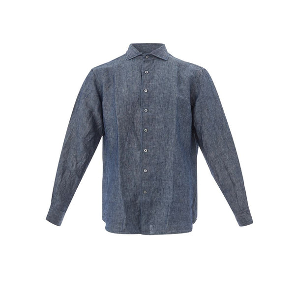 Lardini Elegant Flax Blue Shirt for Men
