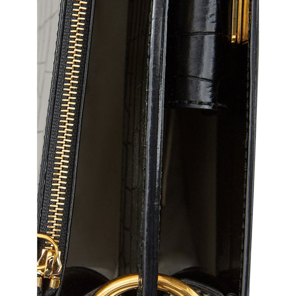 Bally Elegant Black Leather Handbag