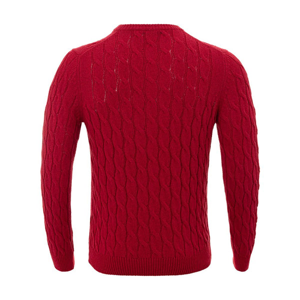 Gran Sasso Elegant Crimson Cotton Classic Sweater