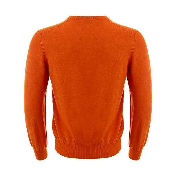 Gran Sasso Elegant Cotton Orange Sweater for Men