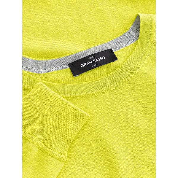 Gran Sasso Sunny Yellow Italian Cotton Sweater